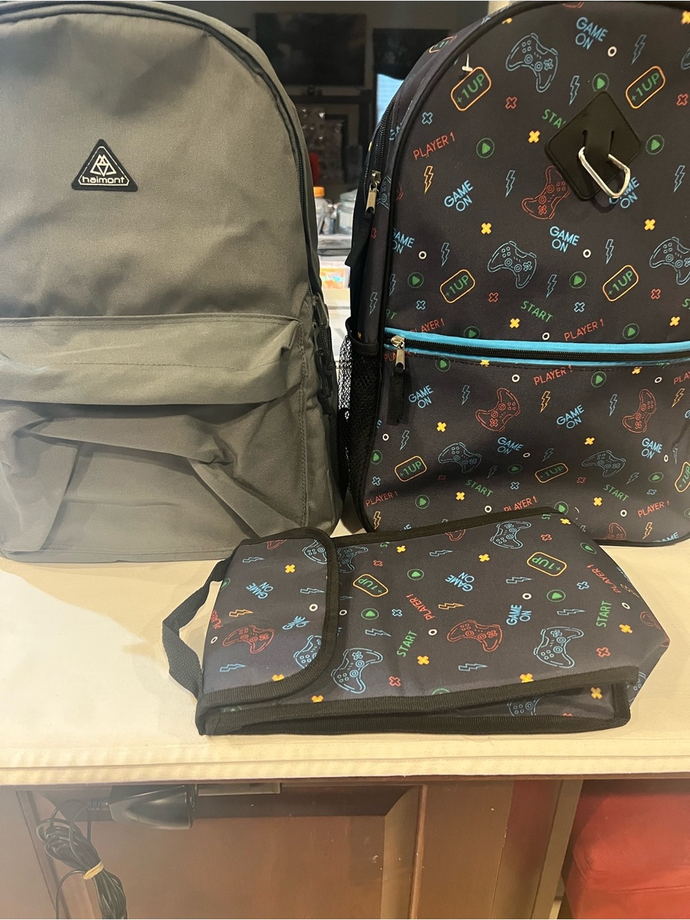 3-Piece Backpack Set by Haimont & Inmocean-Game On Graphics / Bonus Bag Added